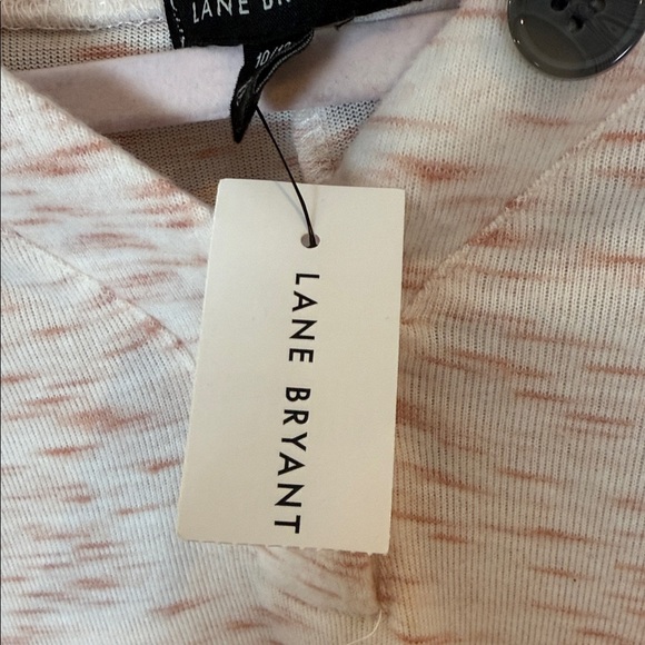 Lane Bryant Pink Long Sleeve Top with Button Detail - Picture 4 of 9